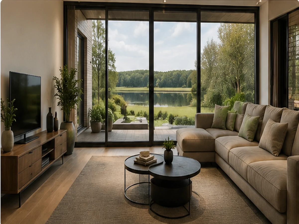 Woonkamer met uitzicht